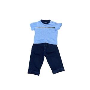 Vintage Baby Boys Tee Shirt and Pants Set 12 months 2 Piece Set Y2K